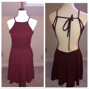 Burgundy dress